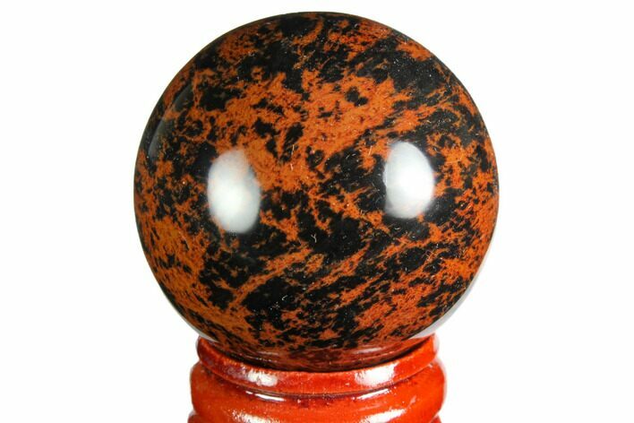 1.5" Polished, Mahogany Obsidian Spheres - Photo 1